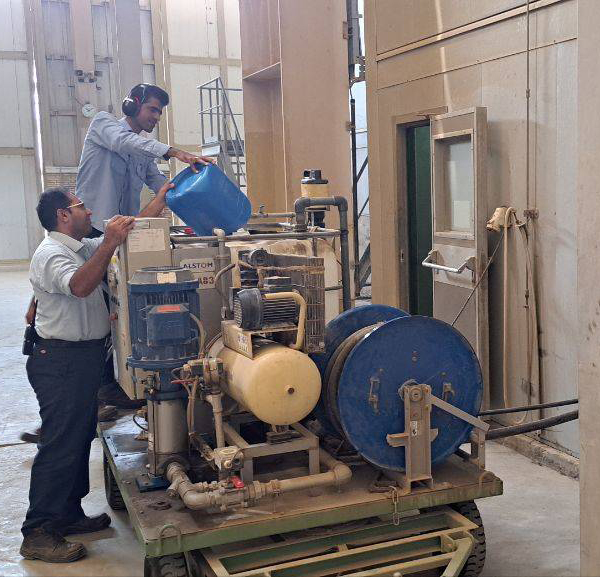 شستشوی پره‌های کمپرسور توربین واحد 5 نیروگاه خلیج فارس/ افزایش حدود 7 مگاوات به توان تولیدی واحد